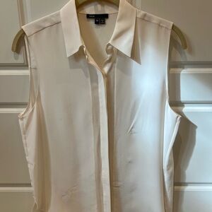 Vince Cream Collared Blouse
